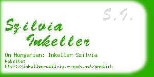 szilvia inkeller business card